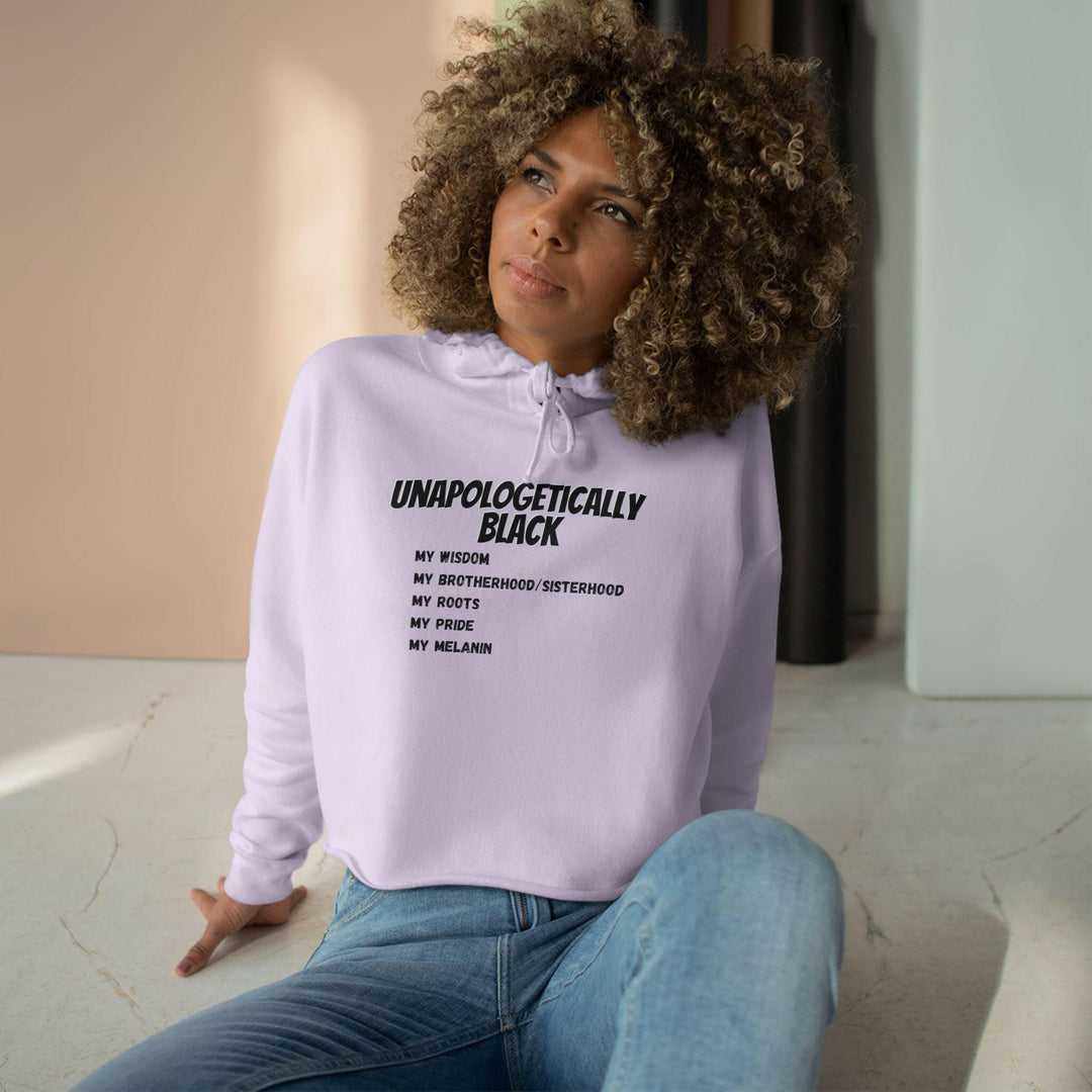 'Unapologetically BLACK' Crop Hoodie