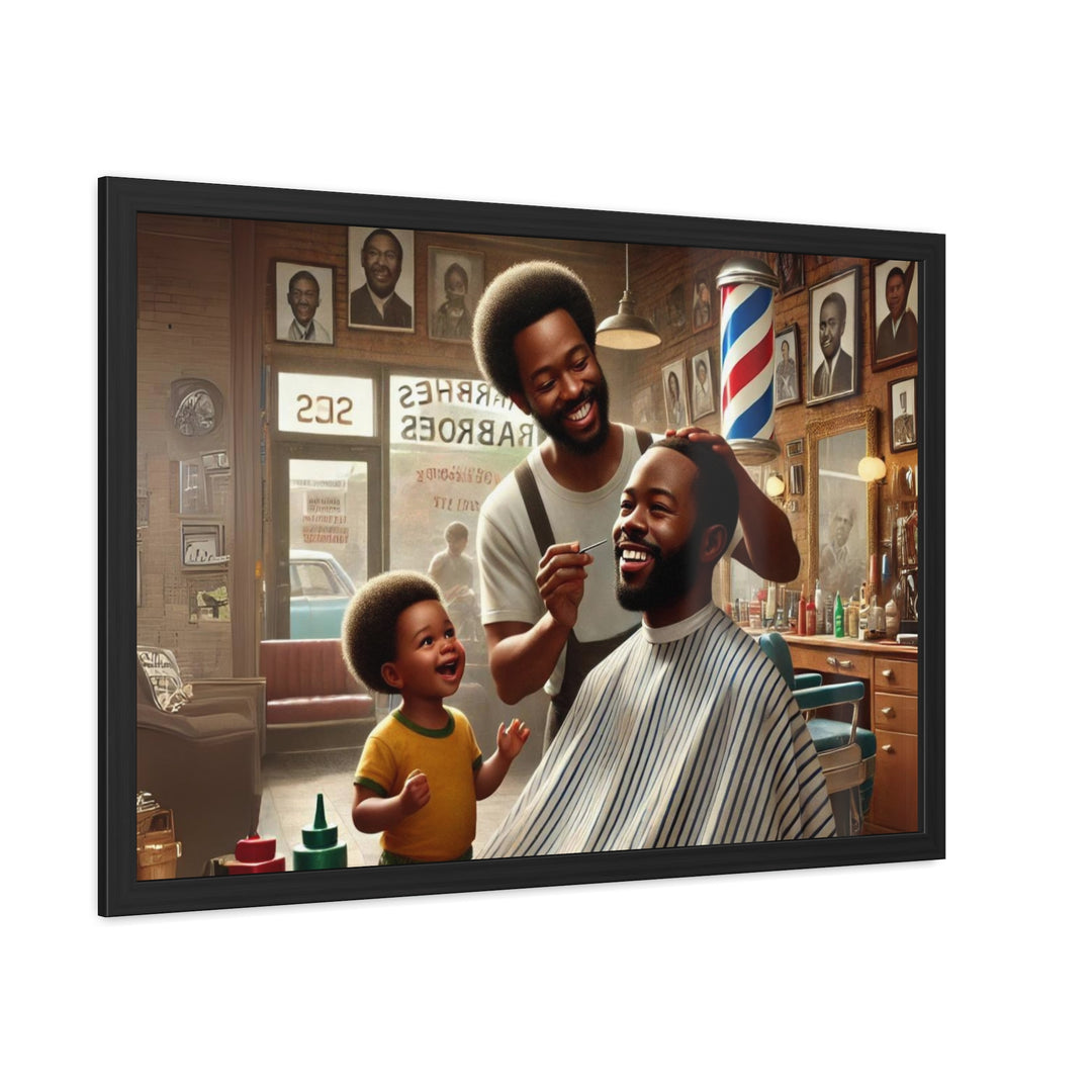 Barbershop Legacy - Traditional barber chair in vintage barbershop setting