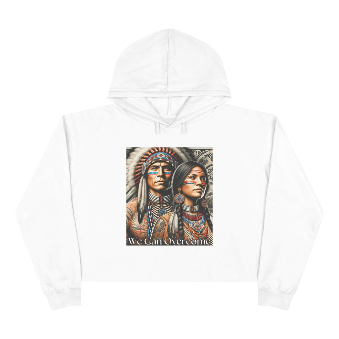 We Can Overcome Crop Hoodie - MKCM Modern Designs