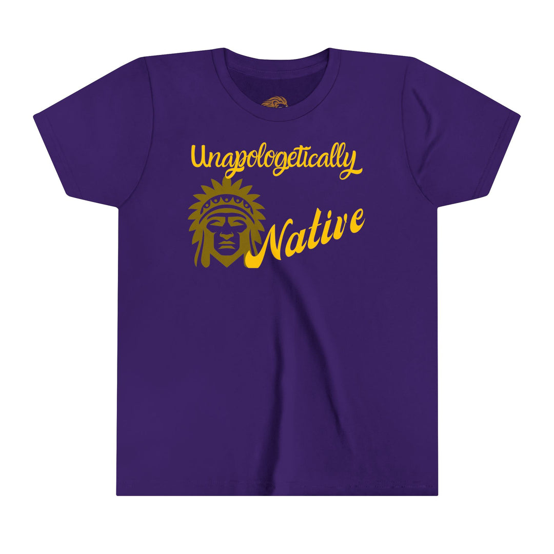 Unapologetically Native Indigenous Youth Tee - showcasing unity, pride and empowerment