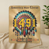 1491 Indigenous History Blanket – Native American Heritage Fleece Throw