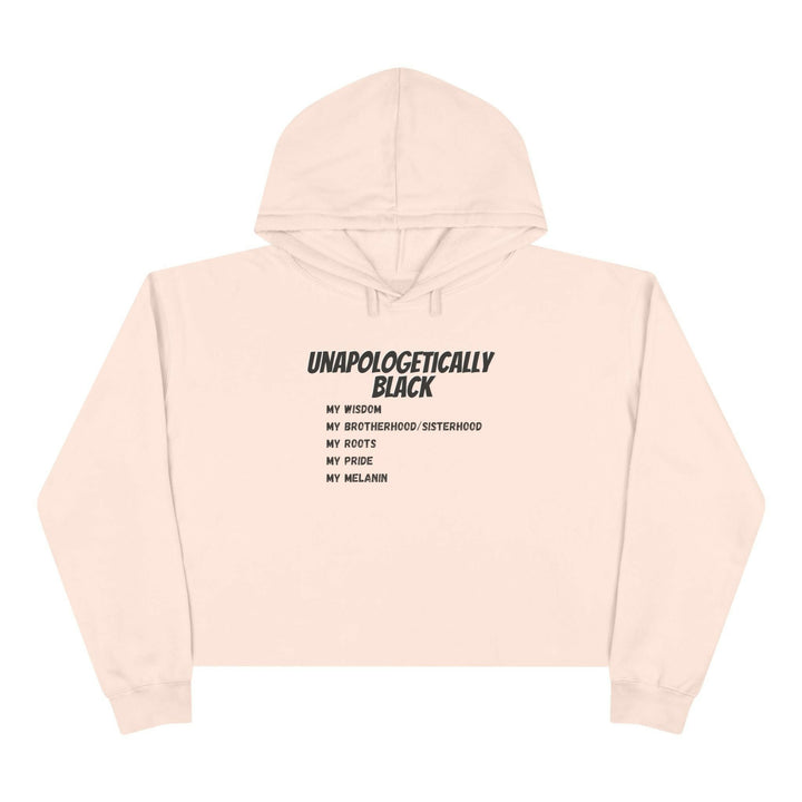 'Unapologetically BLACK' Crop Hoodie