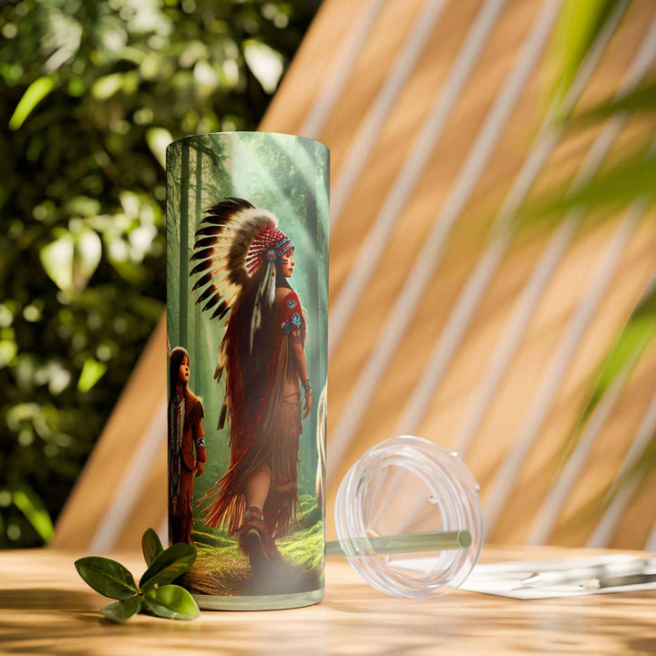 Native American Wolves Tumbler.