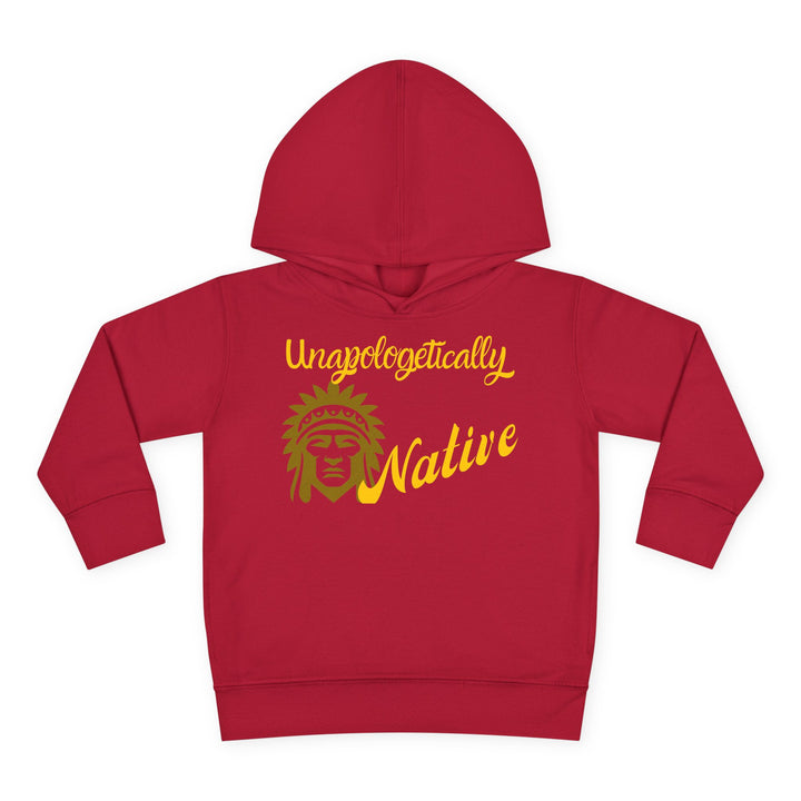 Unapologetically Native toddler hoodie - Celebrate unity and pride with this indigenous-inspired sweatshirt.