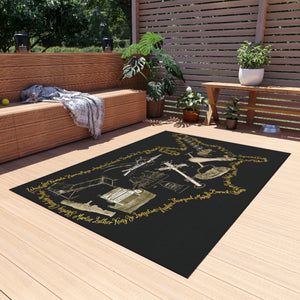 Black Excellence Rug – Afrocentric Power Statement Rug for Cultural Pride Home