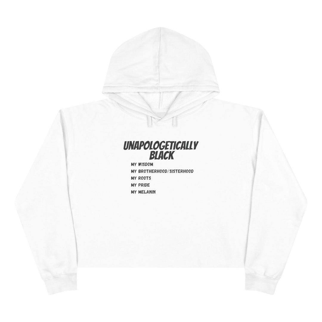 'Unapologetically BLACK' Crop Hoodie