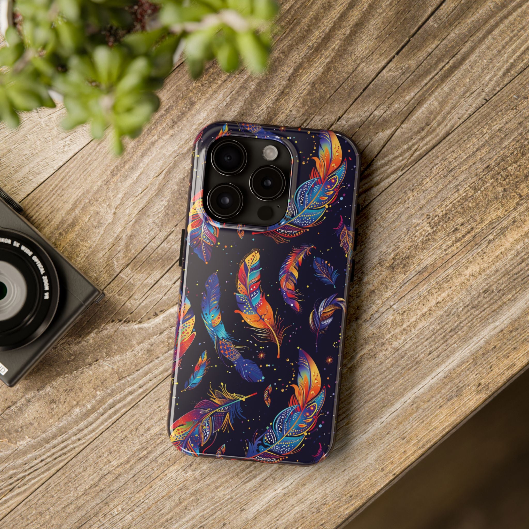 Native American Feather Tough Phone Case – Tribal Protection with Meaning for iPhone & Samsung