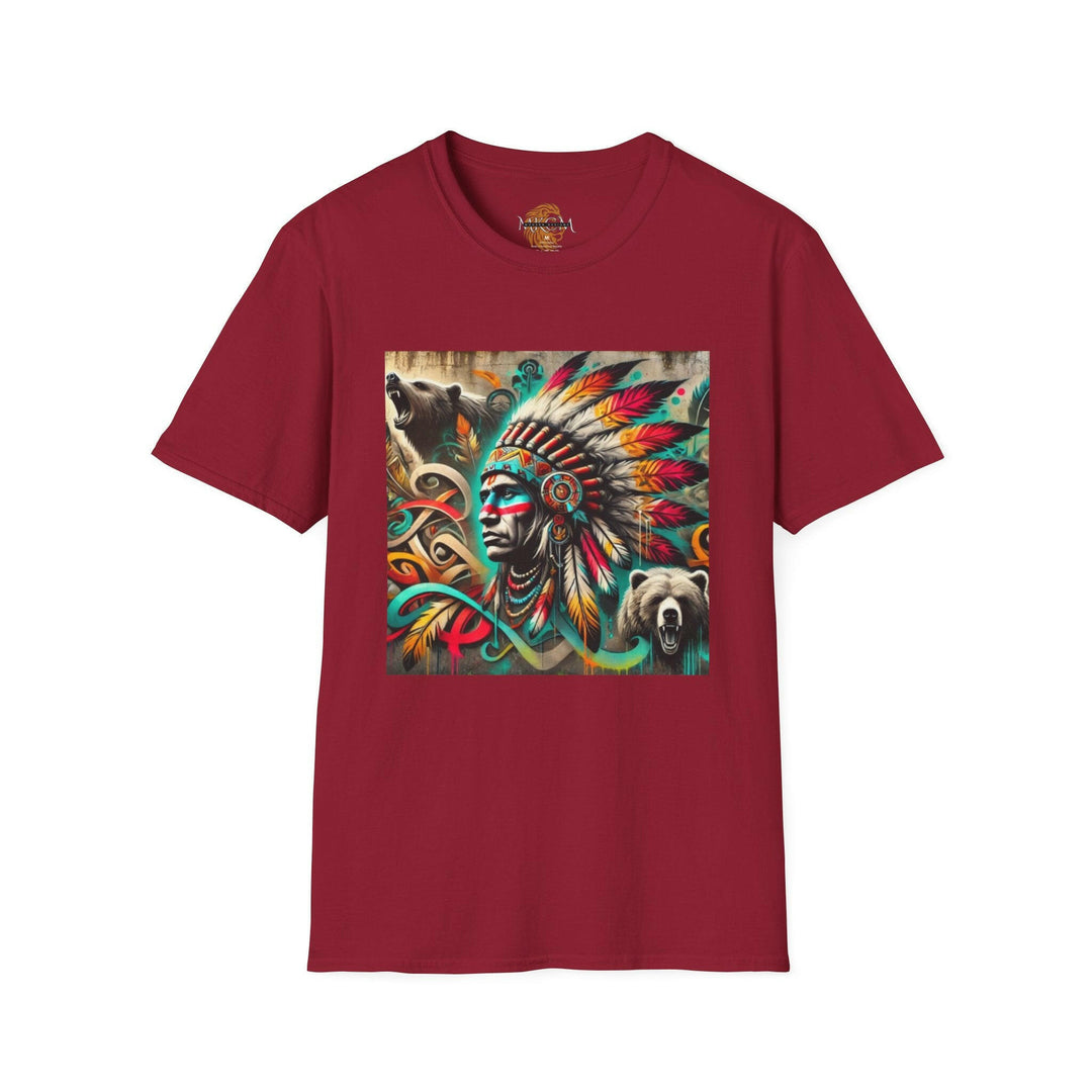 Tribal Guardian T-shirt showcasing Native Pride - SEO optimized ALT tag for online visibility