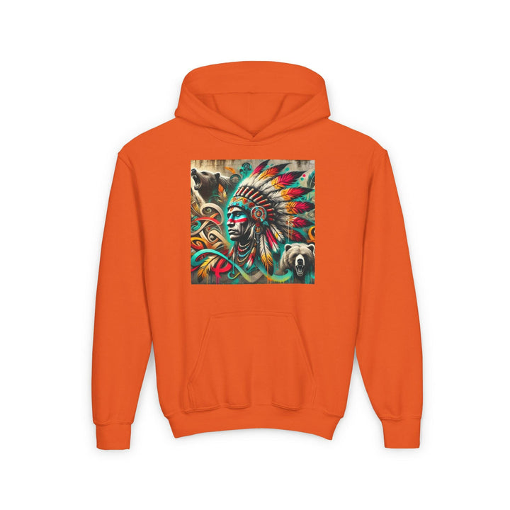 Tribal Guardian Youth Hoodie - Enhance your style with this trendy apparel inspired by indigenous culture.