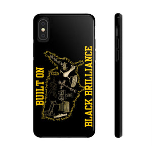 Built on Black Excellence Tough Phone Case – Melanin Magic Power Statement | iPhone & Samsung