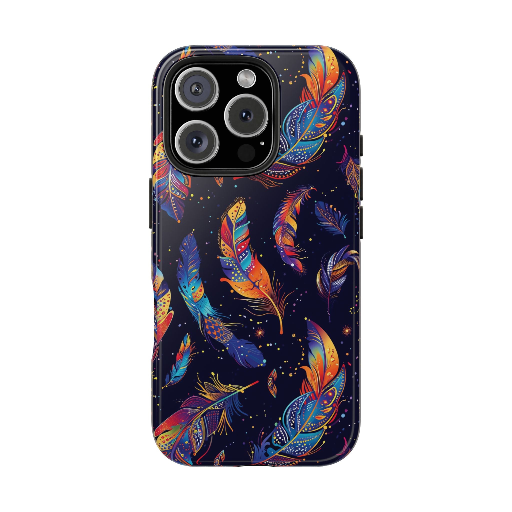 Native American Feather Tough Phone Case – Tribal Protection with Meaning for iPhone & Samsung