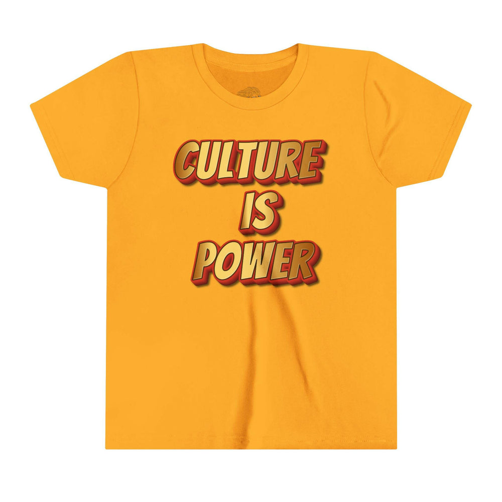 Youth Tee - Culture is Power Bold Graphic Shirt - MKCM Modern Designs