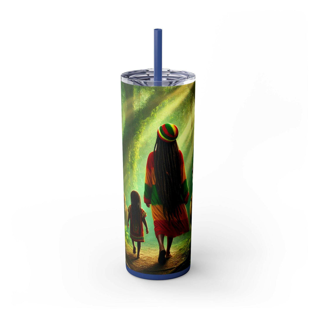 Rasta Lion Pride 20 oz Stainless Steel Tumbler | Cultural Reggae Art | Double Wall Insulated | Durable Travel Mug | Vibrant Lion Design - MKCM Modern Designs