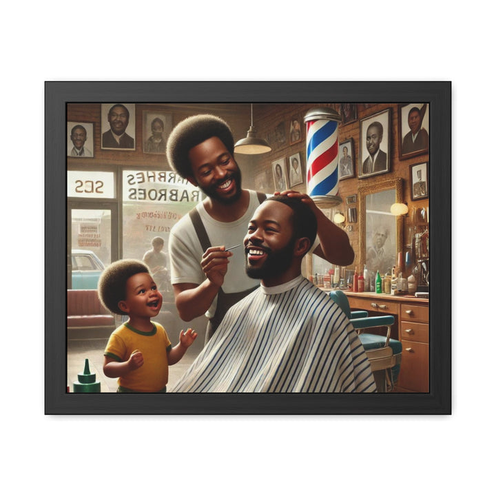 Barbershop Legacy - Traditional barber chair in vintage barbershop setting