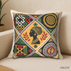 Afro-Indigenous Patterned Pillow Cover – Black Culture Home Accent Decor