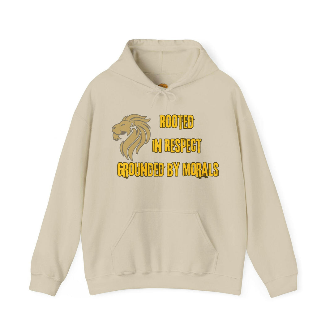 Rooted in Respect, Grounded by Morals Unisex Hoodie - MKCM Modern Designs