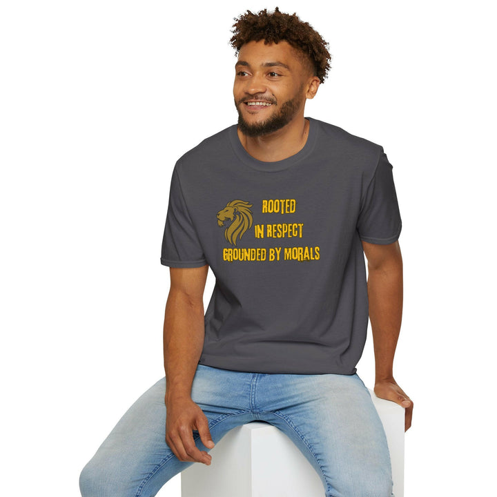 'Rooted in Respect Grounded by Morals' T-Shirt.