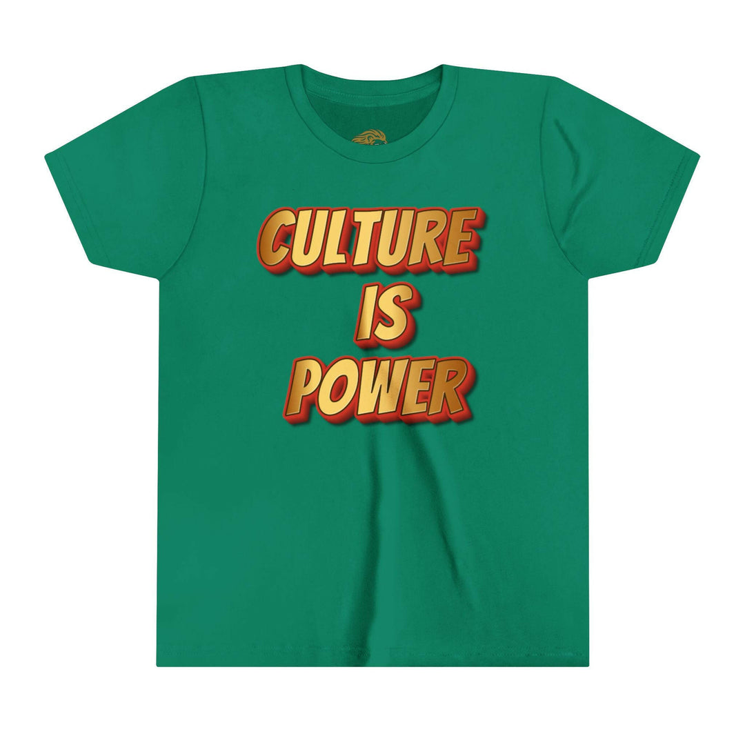 Youth Tee - Culture is Power Bold Graphic Shirt - MKCM Modern Designs