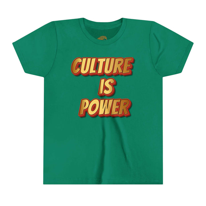 Youth Tee - Culture is Power Bold Graphic Shirt - MKCM Modern Designs