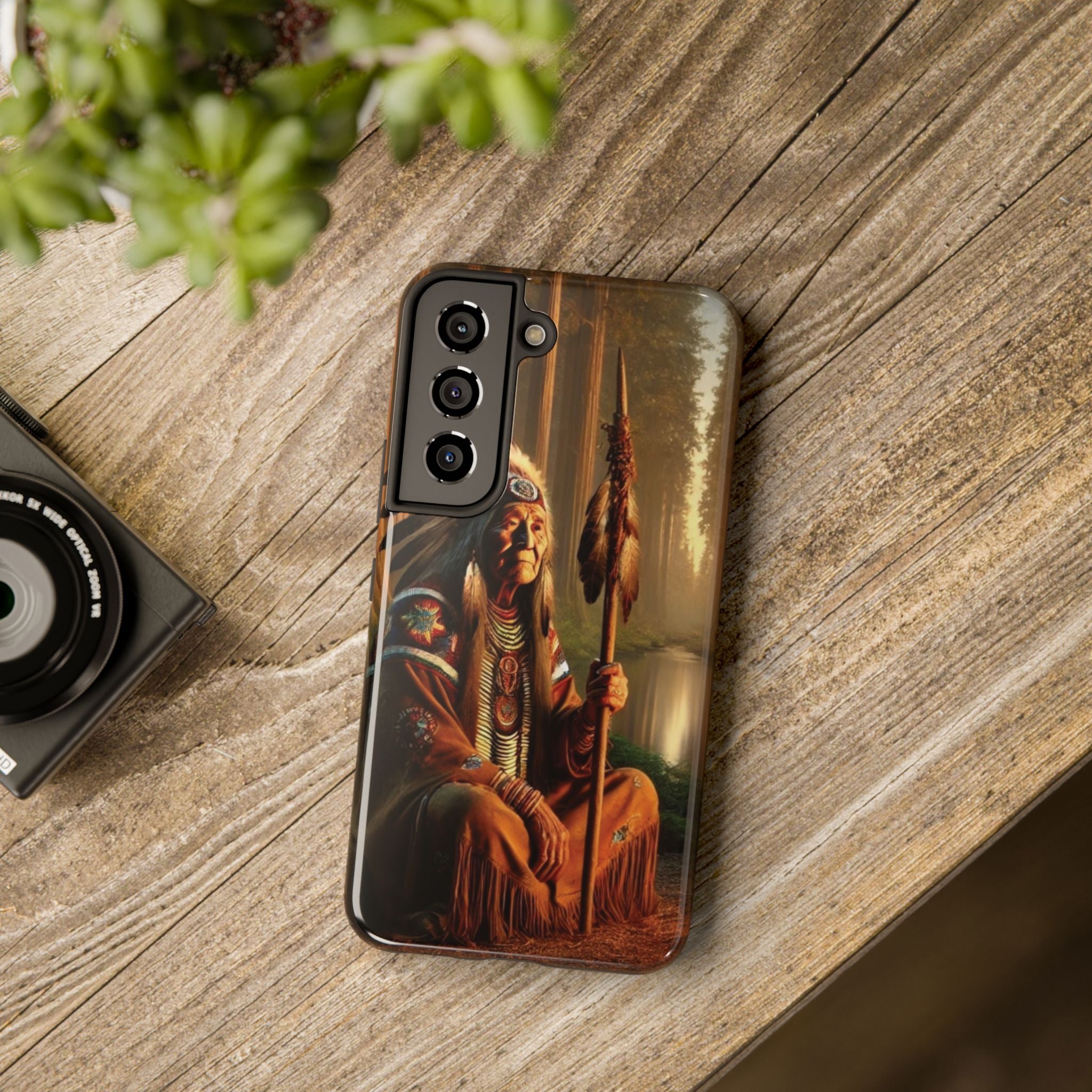 Native American Elder Tough Phone Case – Indigenous Warrior Wisdom for iPhone & Samsung