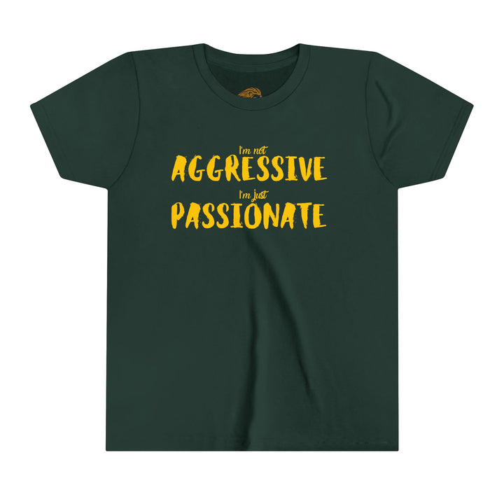 Youth tee breaking stereotypes - empowerment concept, not aggressive but passionate youth fashion