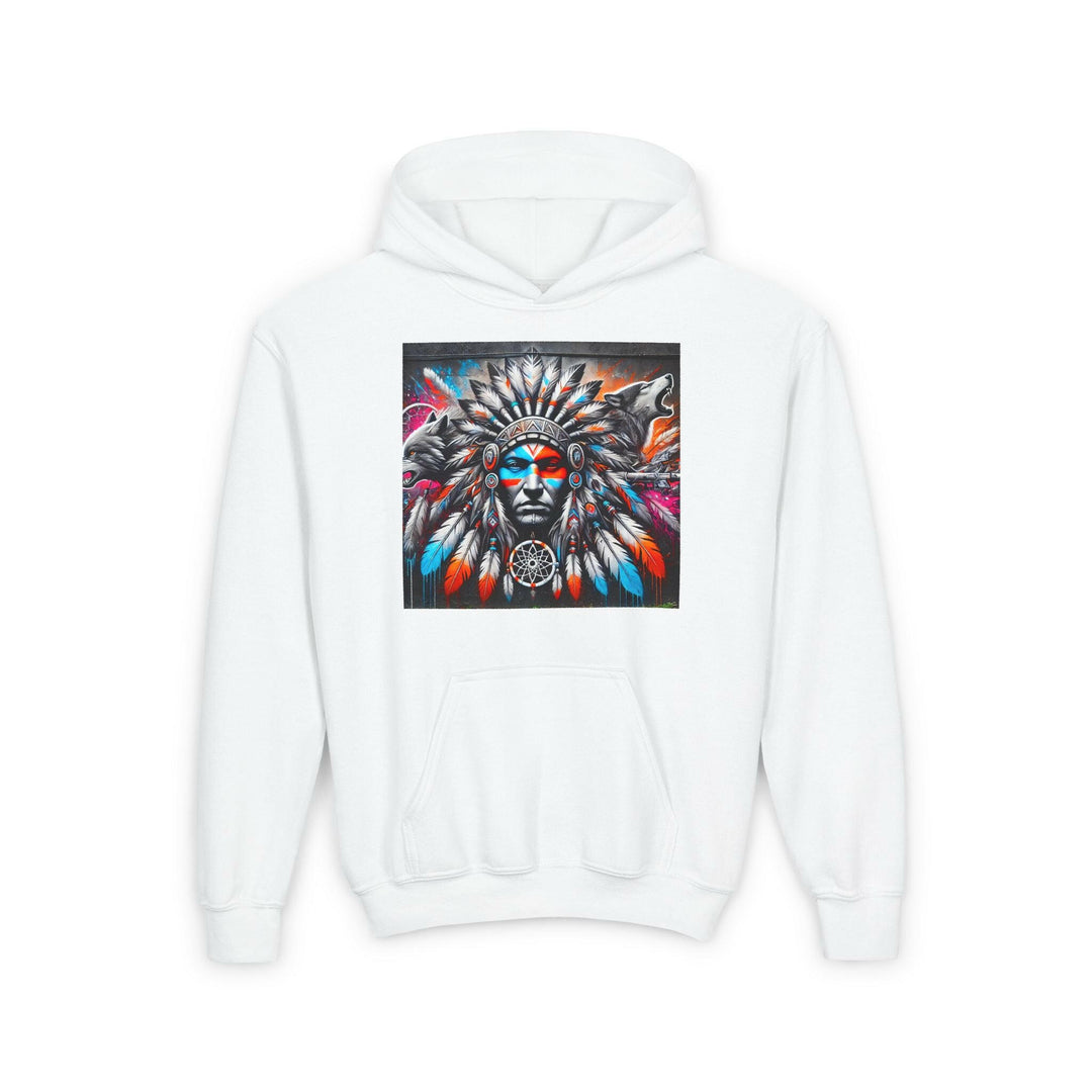 Native Warrior Dreamcatcher Youth Hoodie - Embrace Your Native Pride