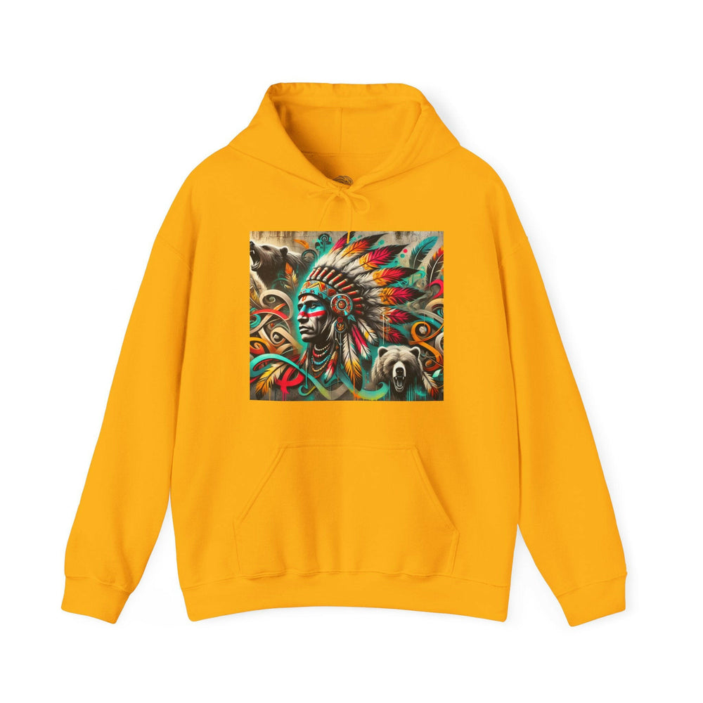 Empower your style with a Tribal Guardian Hoodie, embracing Indigenous culture and cultural pride.