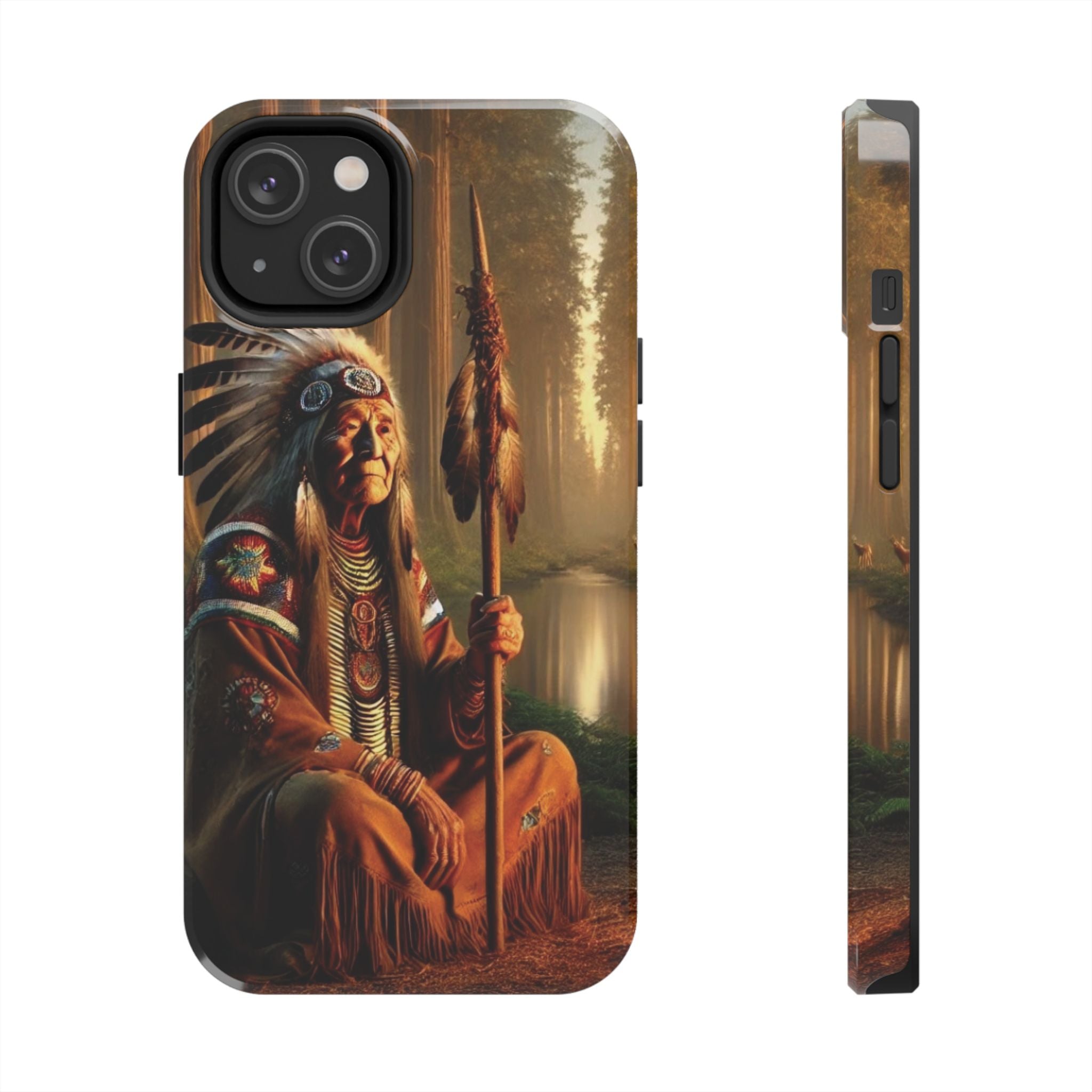 Native American Elder Tough Phone Case – Indigenous Warrior Wisdom for iPhone & Samsung