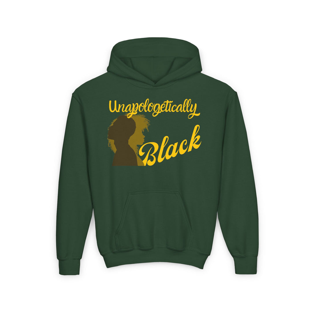 Unapologetically Black pride and culture empowerment for youth hoodie identity