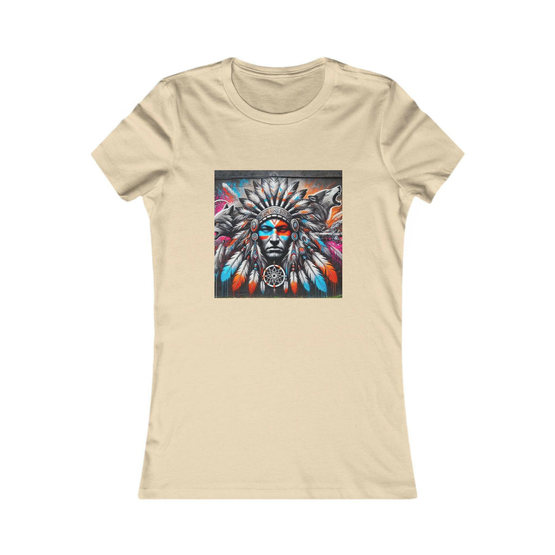 Indigenous women's tee featuring a native dream catcher - trendy, cultural apparel