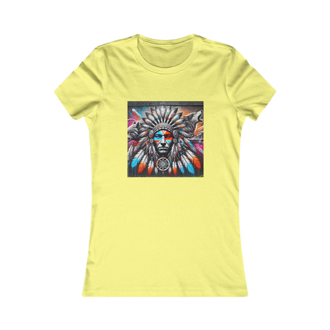 Indigenous women's tee featuring a native dream catcher - trendy, cultural apparel