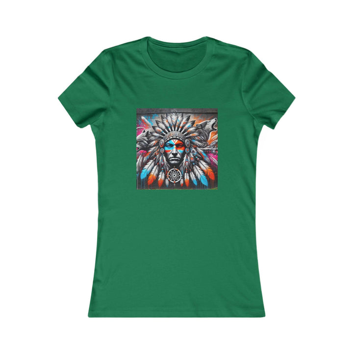 Indigenous women's tee featuring a native dream catcher - trendy, cultural apparel