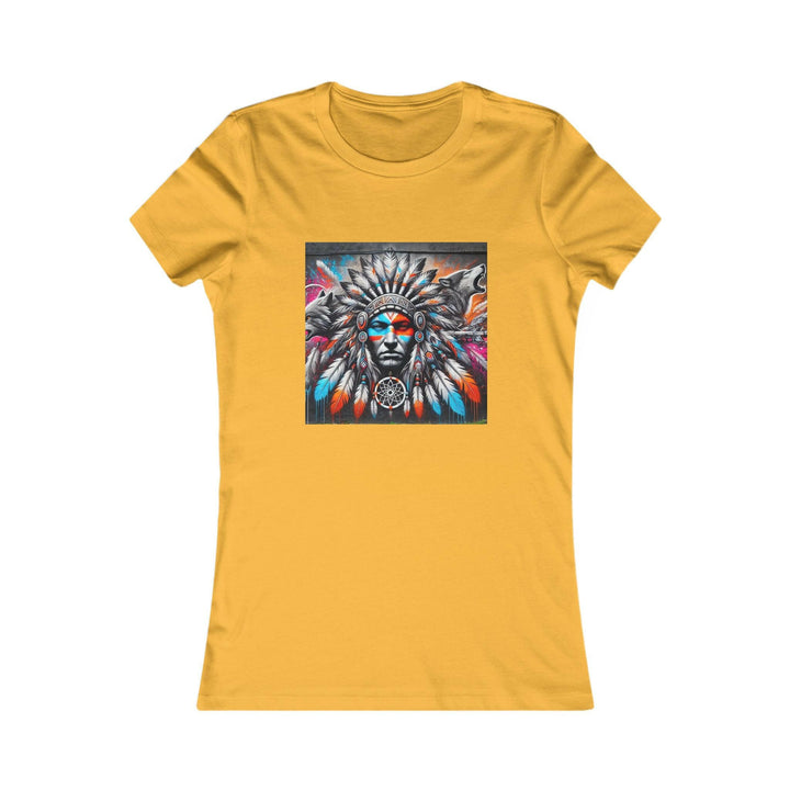 Indigenous women's tee featuring a native dream catcher - trendy, cultural apparel