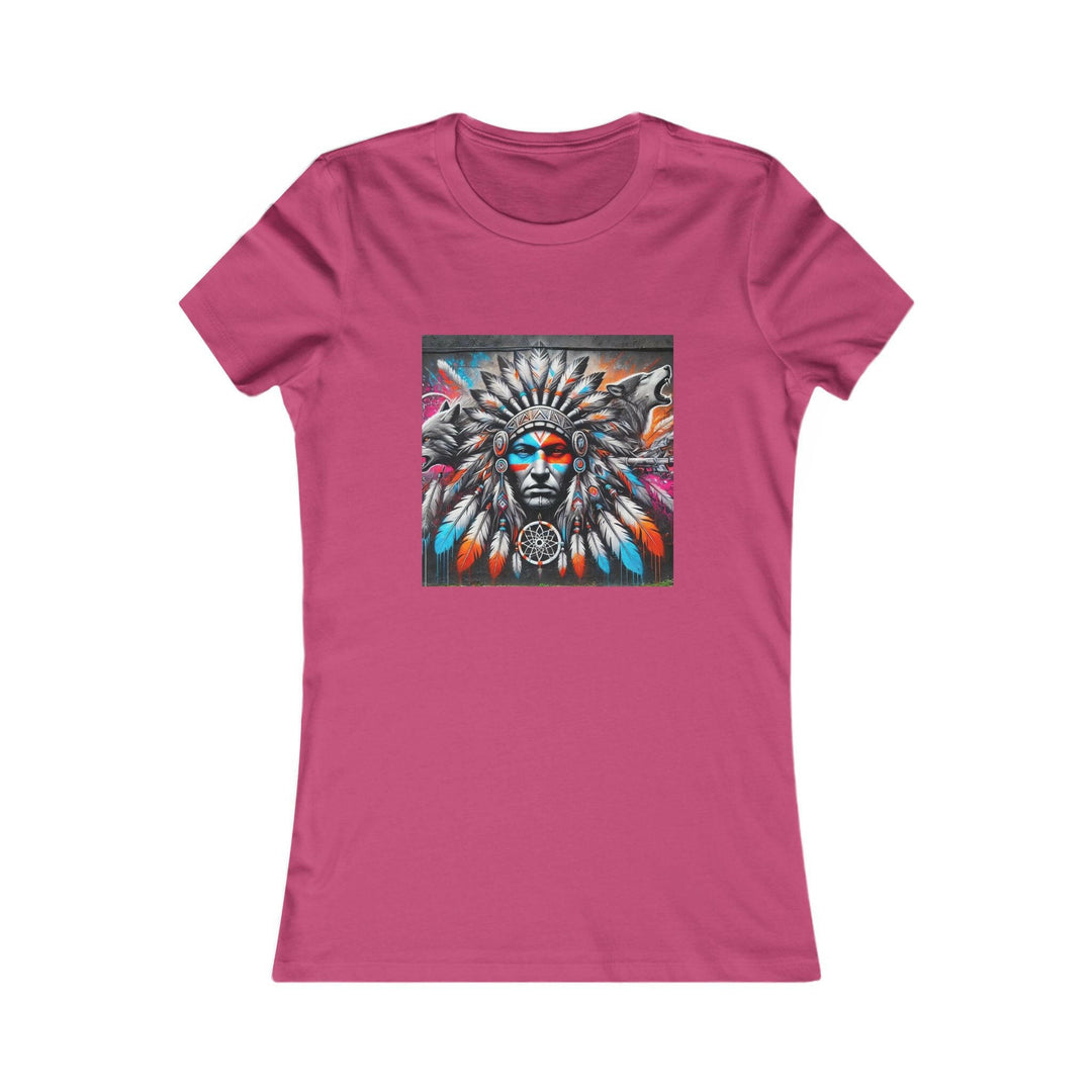 Indigenous women's tee featuring a native dream catcher - trendy, cultural apparel