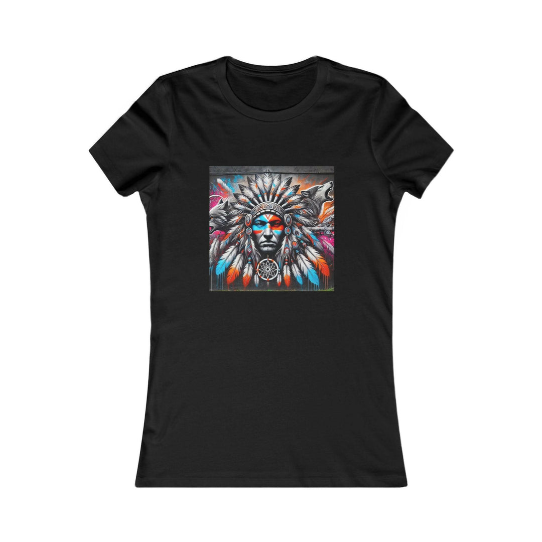 Indigenous women's tee featuring a native dream catcher - trendy, cultural apparel