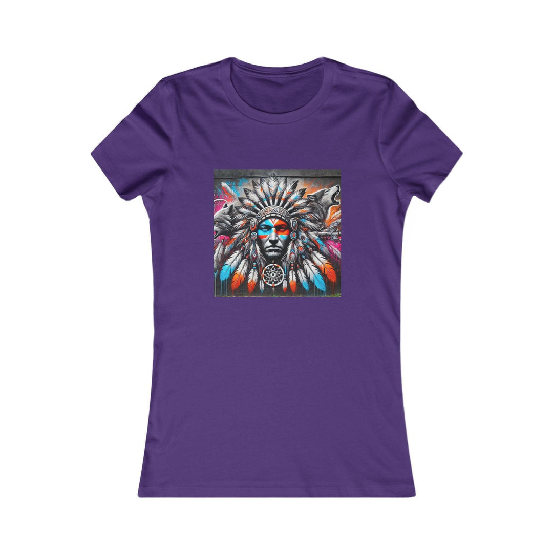 Indigenous women's tee featuring a native dream catcher - trendy, cultural apparel