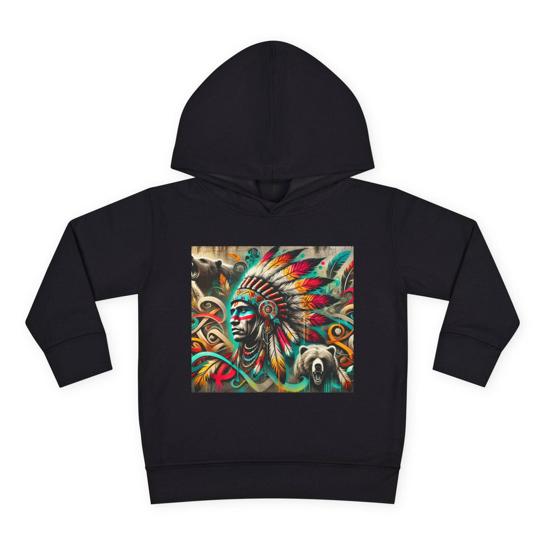 Tribal Guardian toddler hoodie with unique tribal design, perfect for stylish kids