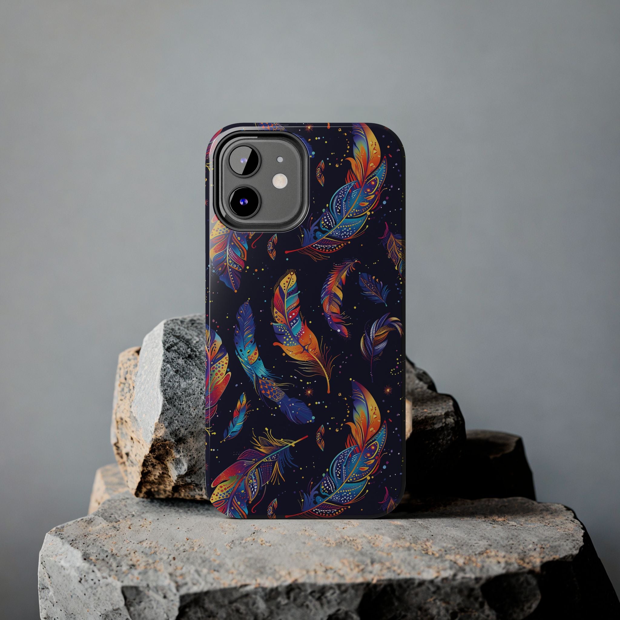 Native American Feather Tough Phone Case – Tribal Protection with Meaning for iPhone & Samsung