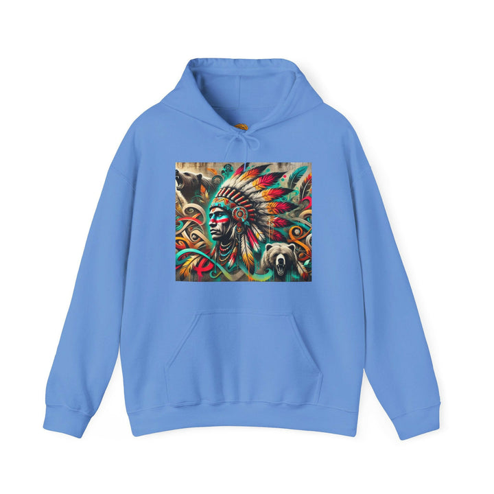 Empower your style with a Tribal Guardian Hoodie, embracing Indigenous culture and cultural pride.