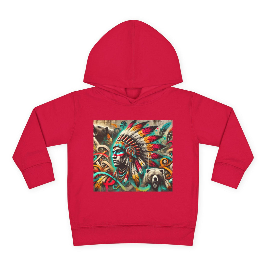 Tribal Guardian toddler hoodie with unique tribal design, perfect for stylish kids