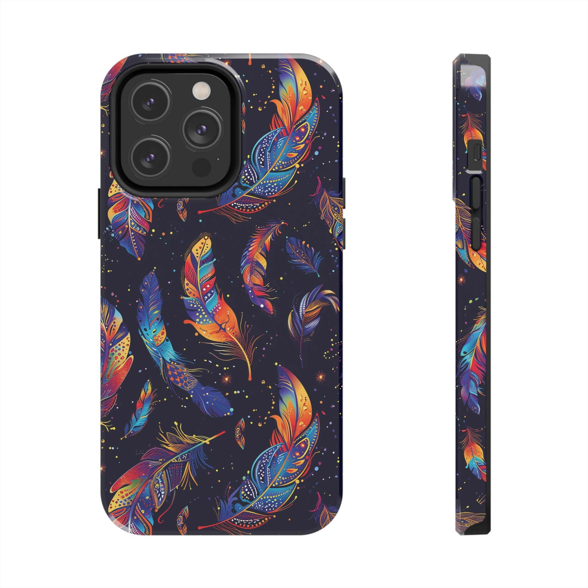 Native American Feather Tough Phone Case – Tribal Protection with Meaning for iPhone & Samsung
