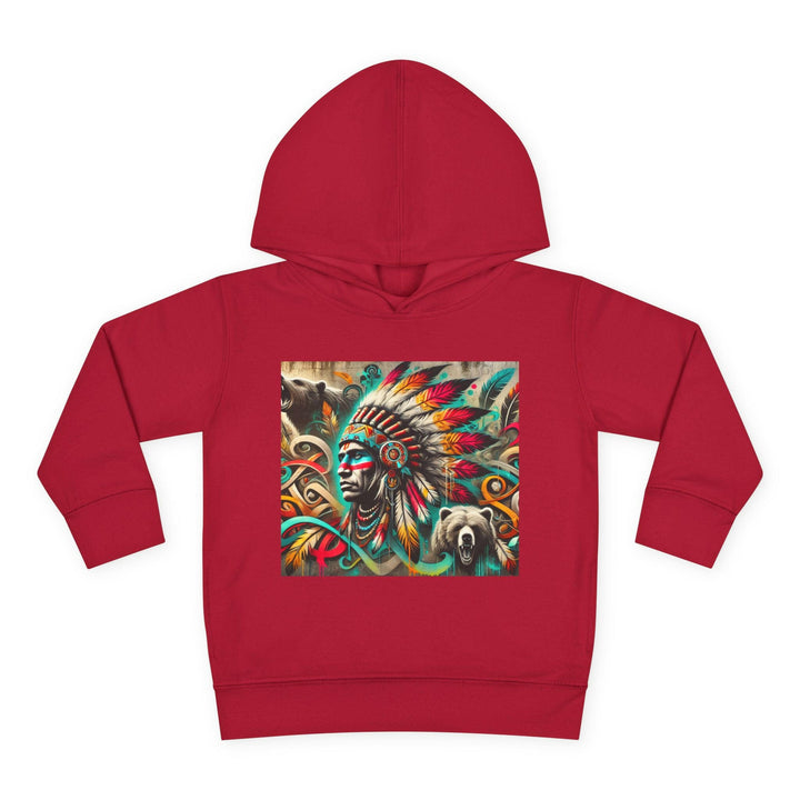 Tribal Guardian toddler hoodie with unique tribal design, perfect for stylish kids