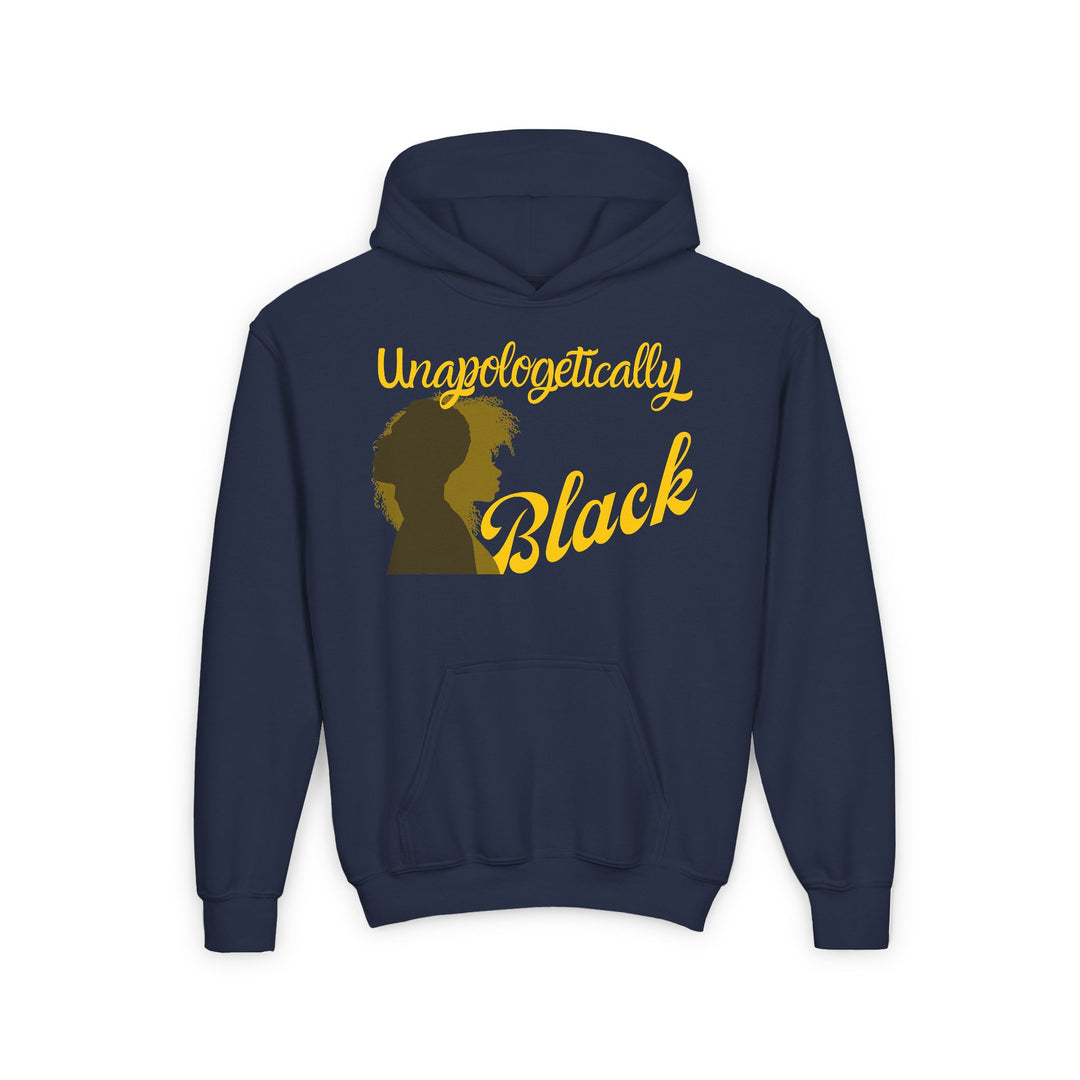 Unapologetically Black pride and culture empowerment for youth hoodie identity