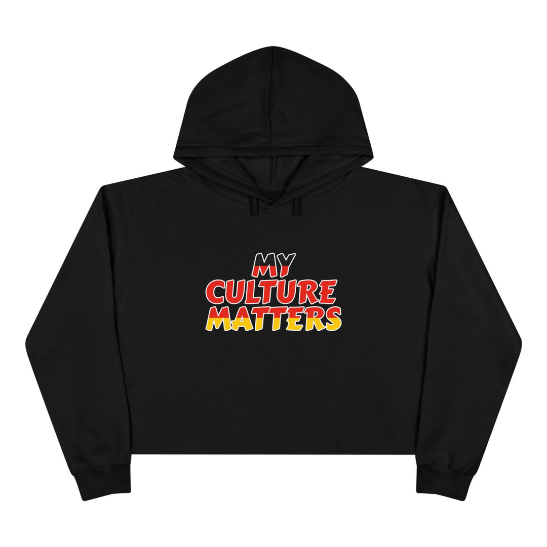 Native 'Culture Matters' Crop Hoodie