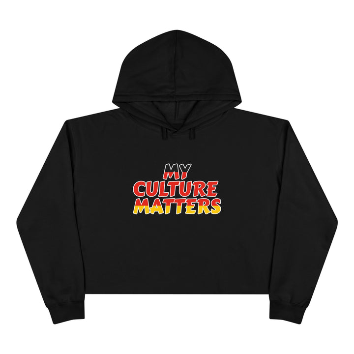 Native 'Culture Matters' Crop Hoodie