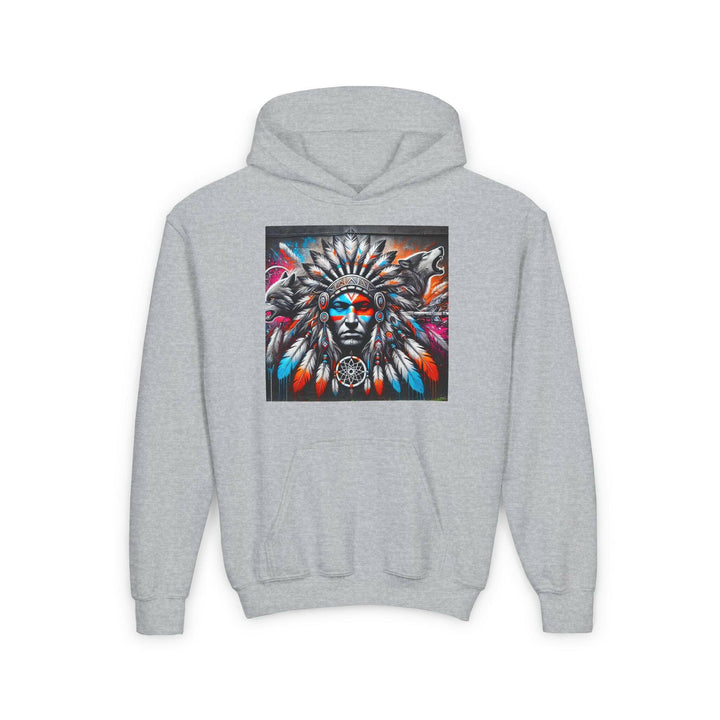 Native Warrior Dreamcatcher Youth Hoodie - Embrace Your Native Pride