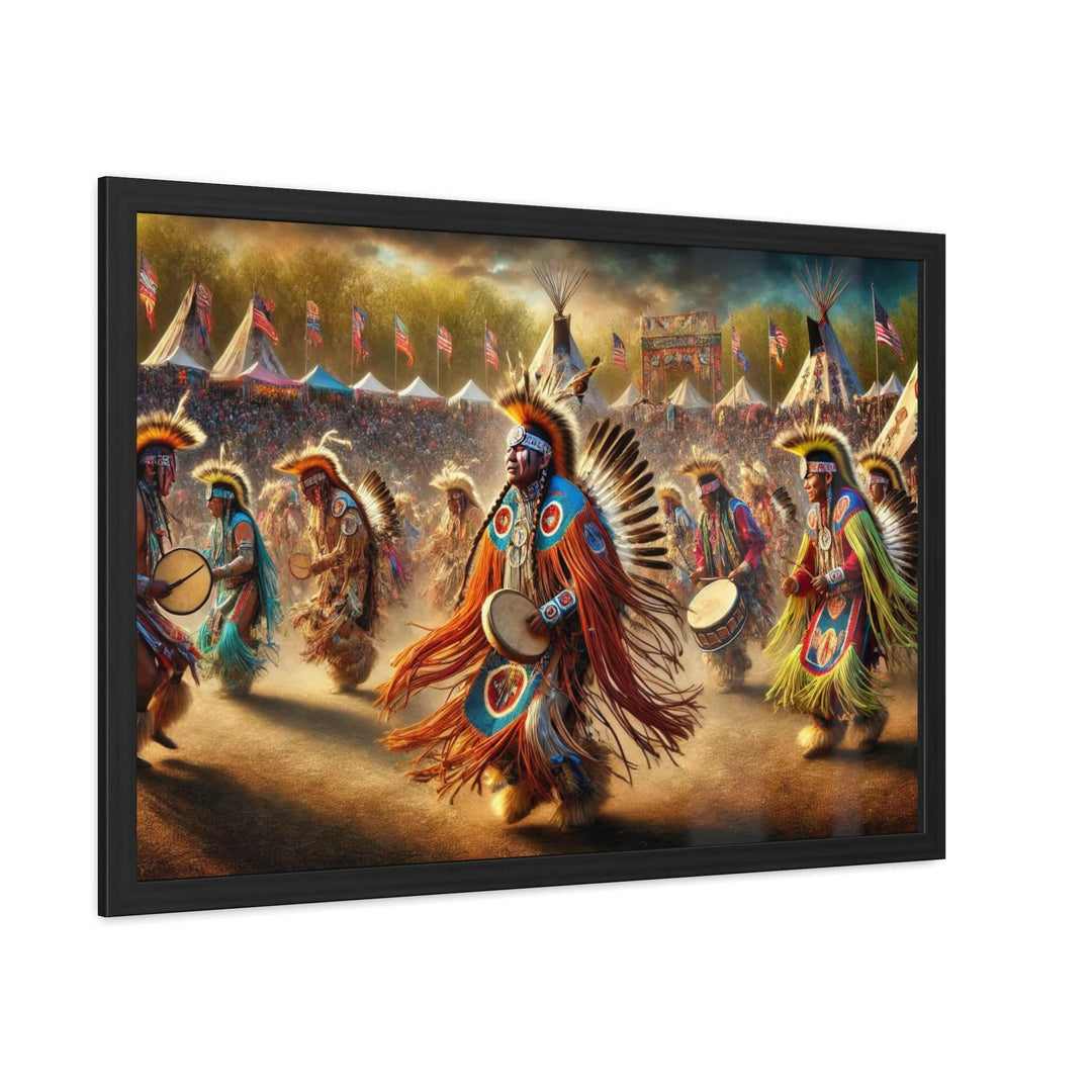 Native American PowWow Framed Art.