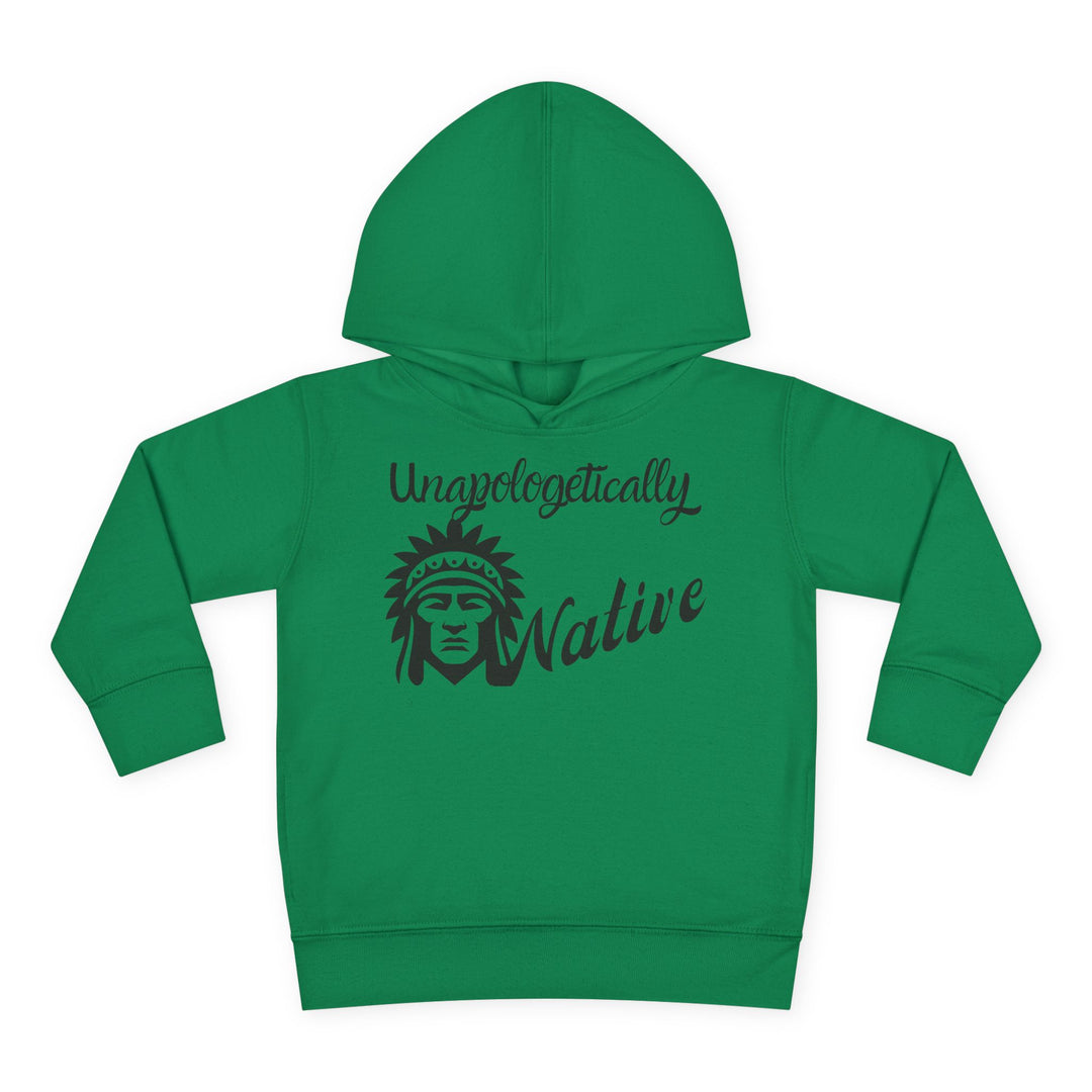 Unapologetically Native toddler hoodie - Celebrate unity and pride with this indigenous-inspired sweatshirt.