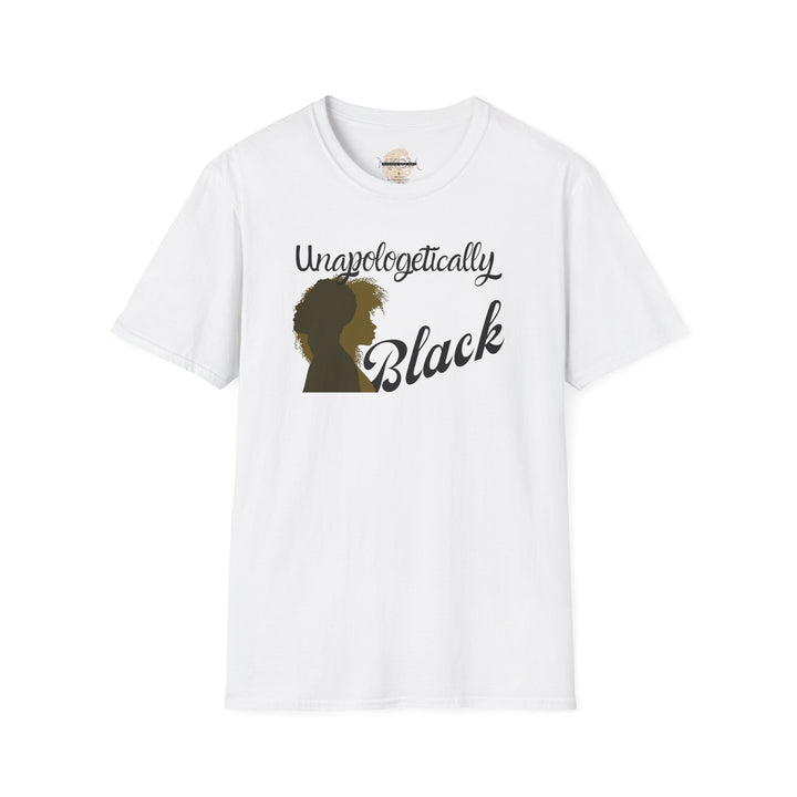 Empowerment-themed Unapologetically Black tee promoting unity and pride