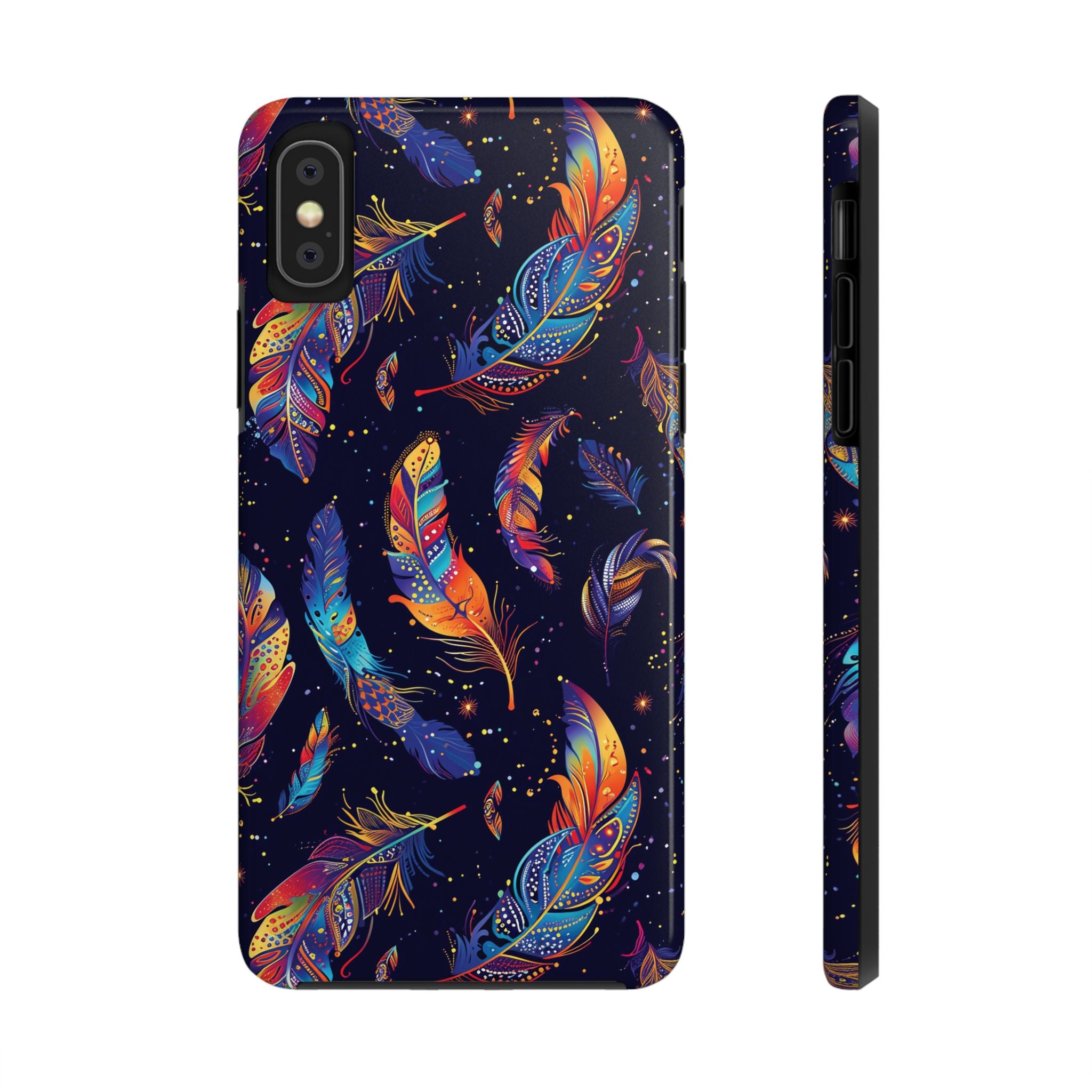 Native American Feather Tough Phone Case – Tribal Protection with Meaning for iPhone & Samsung